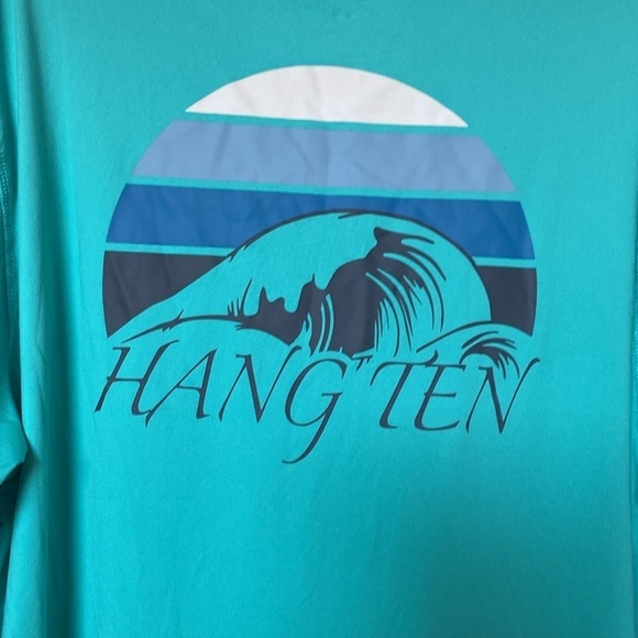 Hang Ten Men’s Long Sleeve Sun Tee UPF 50+ Graphic Beach Swim Vacation Size L - Picture 7 of 9